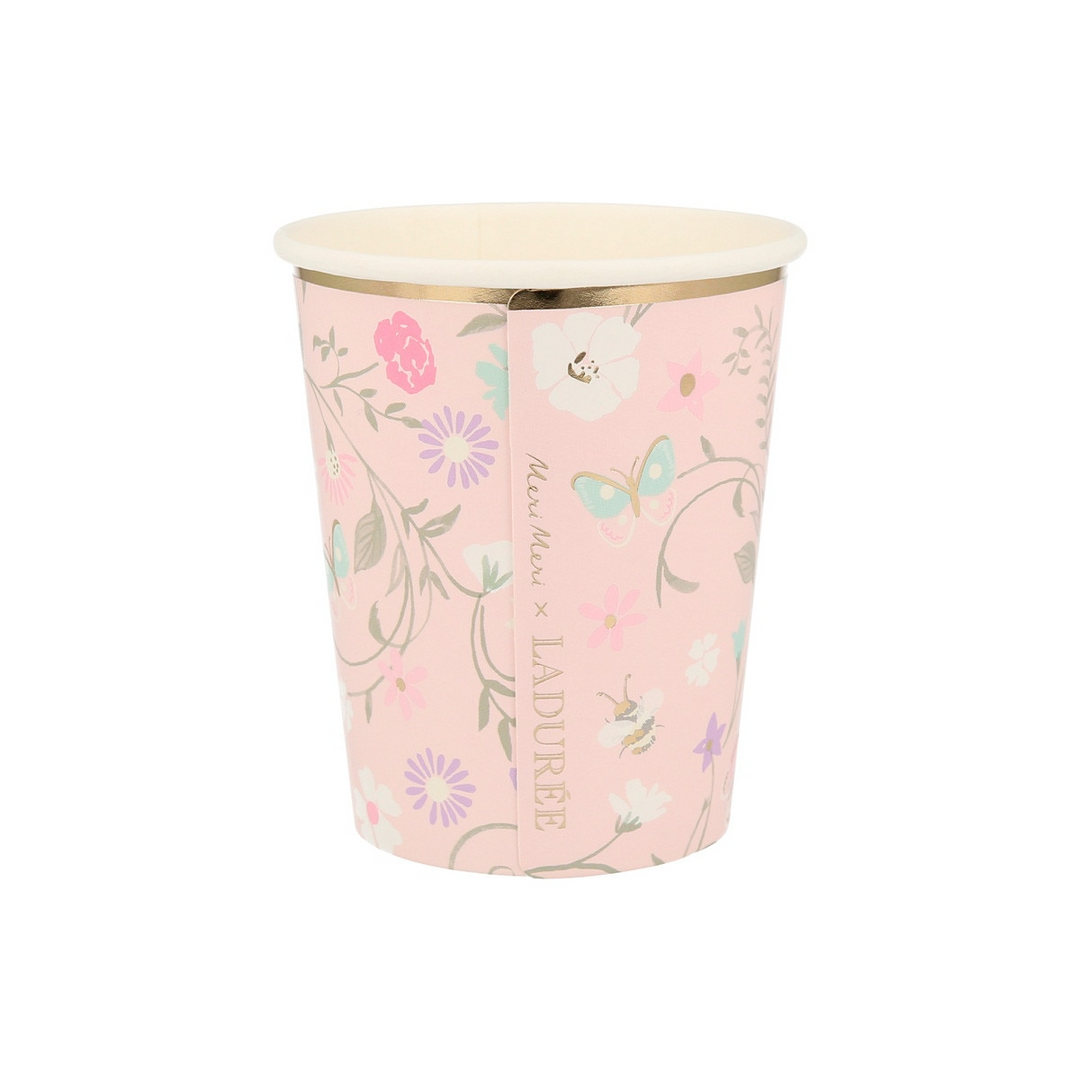 Floral Meri Meri x Laduree Paris Cups