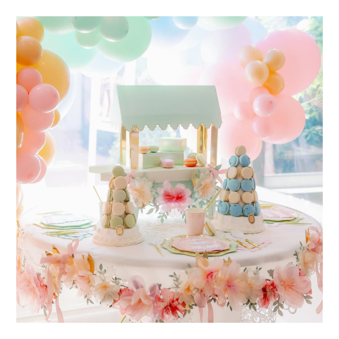 Meri Meri x laduree Paris Macaron Cart Party Centreiece