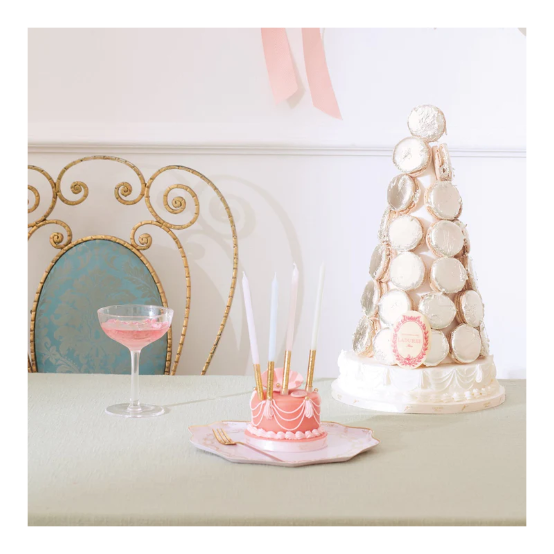 Meri Meri x Ladurée Paris Gold Dipped Candles