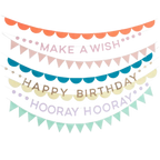 Rainbow Birthday Garland Set