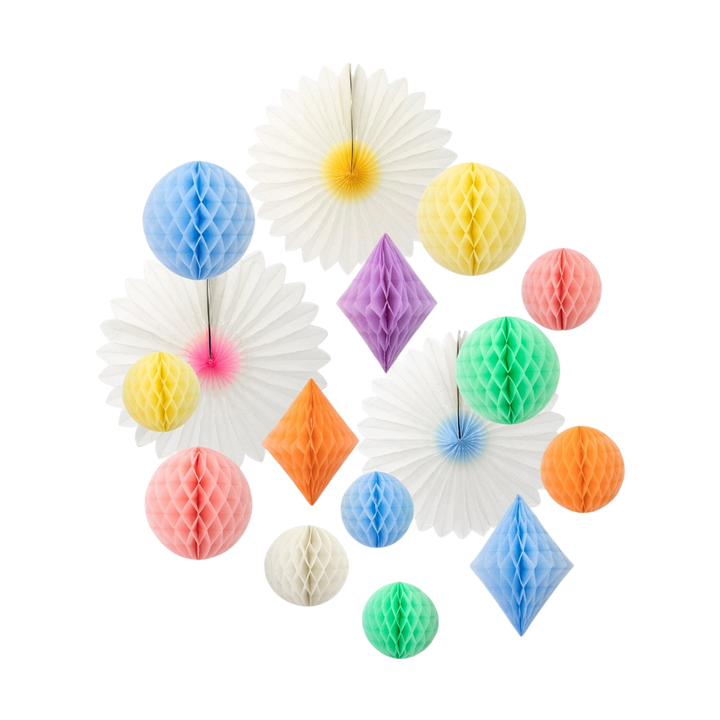 Pastel Honeycomb Decoration Kit