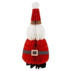 Red and white Santa honeycomb table decoration for Christmas from Parte Haus party supply store in Bethesda MD
