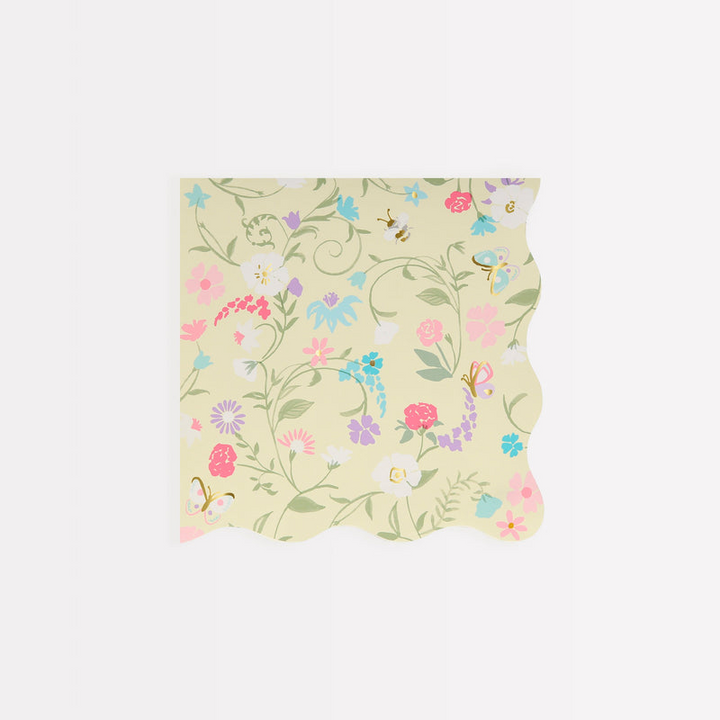 Floral Laduree Paris Cocktail Napkins