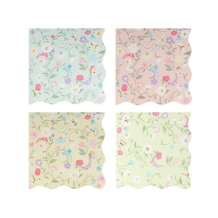 Meri Meri Laduree Paris Floral Small Napkins