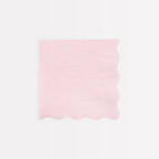 Blush pink napkin with scalloped edge for birthday from Parte Haus party supply store in Bethesda Maryland