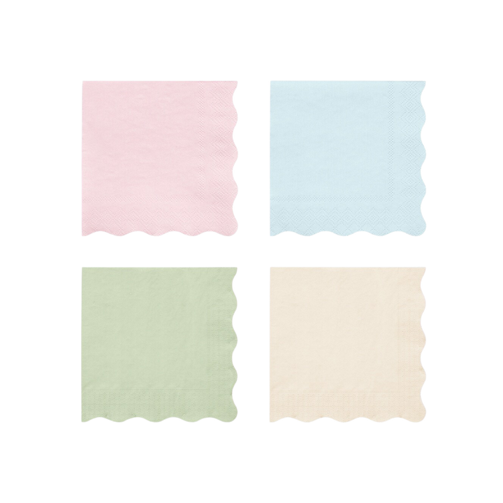 Pink and Cream Paris Dessert Napkins