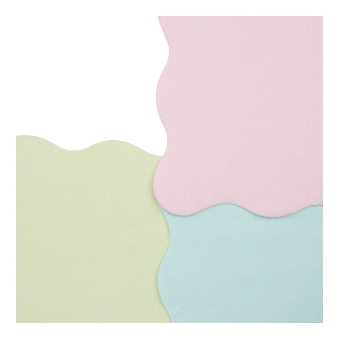 Pink and Cream Paris Dessert Napkins
