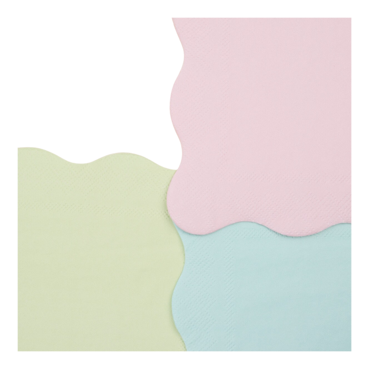 Pink and Cream Paris Dessert Napkins