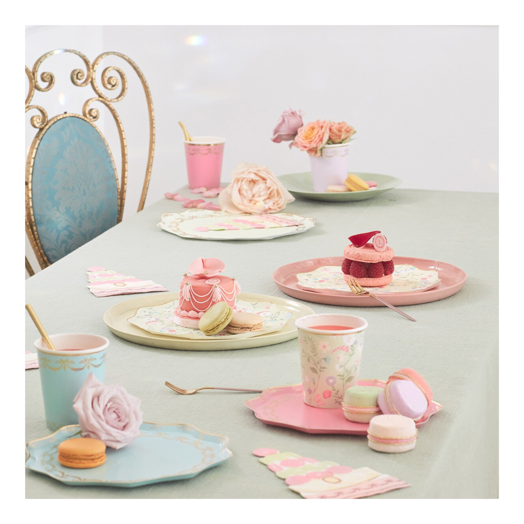 Pink and Cream Paris Dessert Napkins