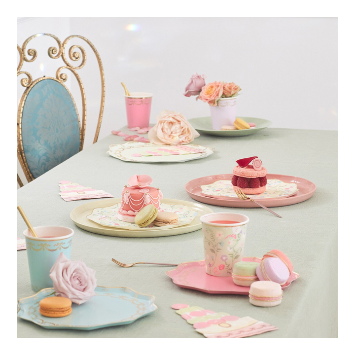 Pink and Cream Paris Dessert Napkins
