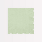 Mint green napkin with scalloped edge spring event from Parte Haus party supply store in Bethesda Maryland