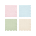 Pastel napkins with scalloped edges for birthday from Parte Haus party supply store in Bethesda MD