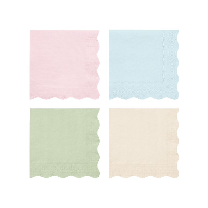 Multicolor Pastel Paris Dinner Napkins
