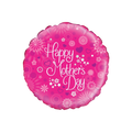 Pink foil balloon with Happy Mother's Day and floral patterns Mother's Day from Parte Haus party supply store in Bethesda MD