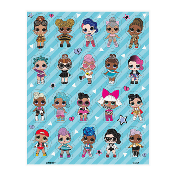 L.O.L. SURPRISE! Sticker Sheets/Favors (80 Stickers)