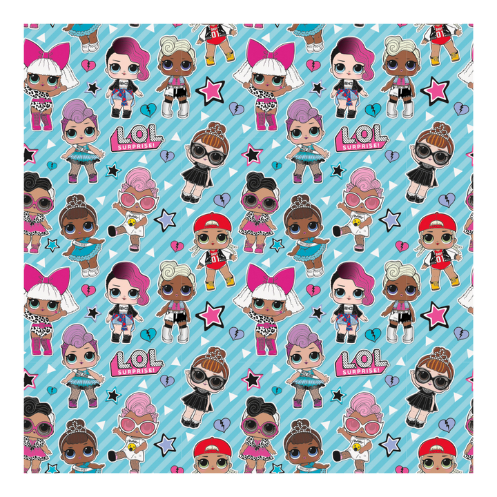 Blue and Pink L.O.L. Surprise Gift Wrap Roll