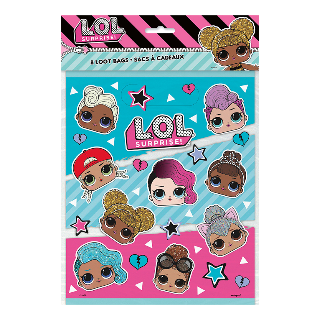 Blue and Pink L.O.L. SURPRISE! Loot Bags, 8pk