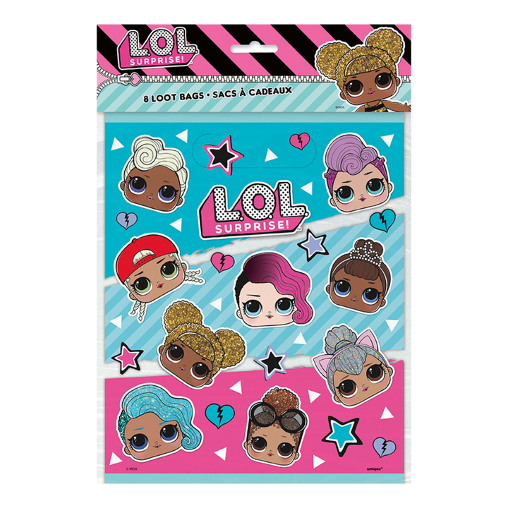 Blue and Pink L.O.L. SURPRISE! Loot Bags, 8pk