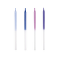 Pastel ombre candles with tall slim design for birthday from Parte Haus party supply store in Bethesda MD
