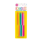 multicolor birthday candles pack for birthdays from Parte Haus party supply store in Bethesda Maryland