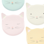 Pastel Assorted Kitten Small Plates