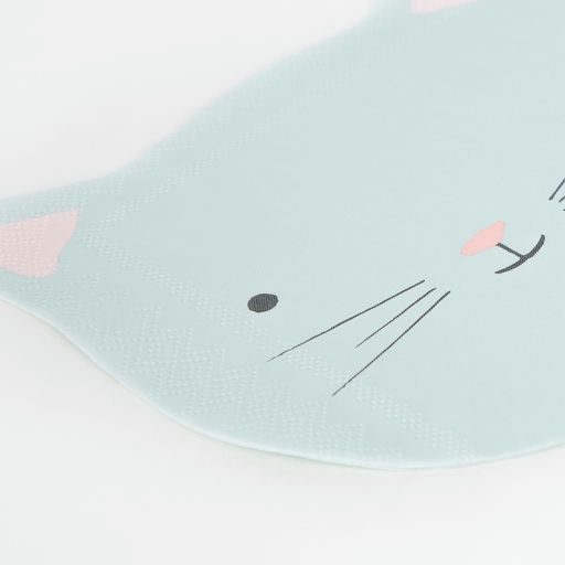 Assorted Pastel Kitten Cocktail Napkins