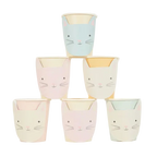 Assorted Pastel Kitten Cups