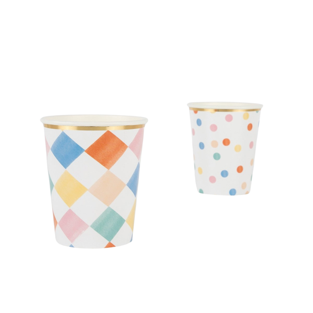 Rainbow Pattern Cups