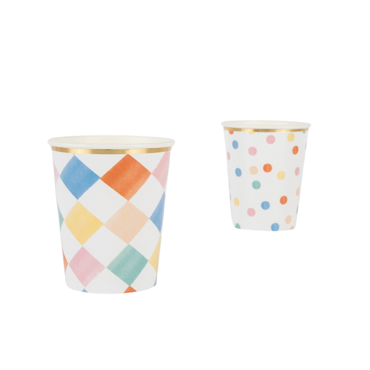 Rainbow Pattern Cups