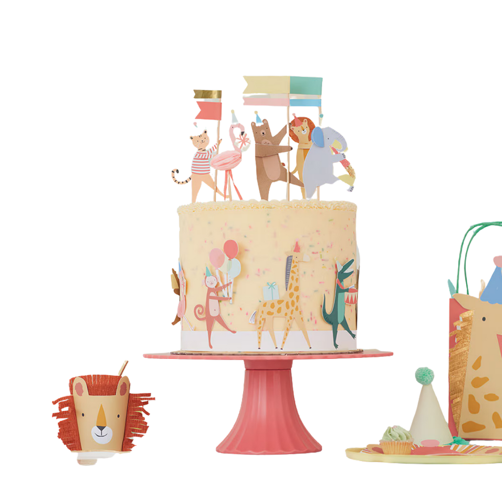 Animal Parade Cake Toppers