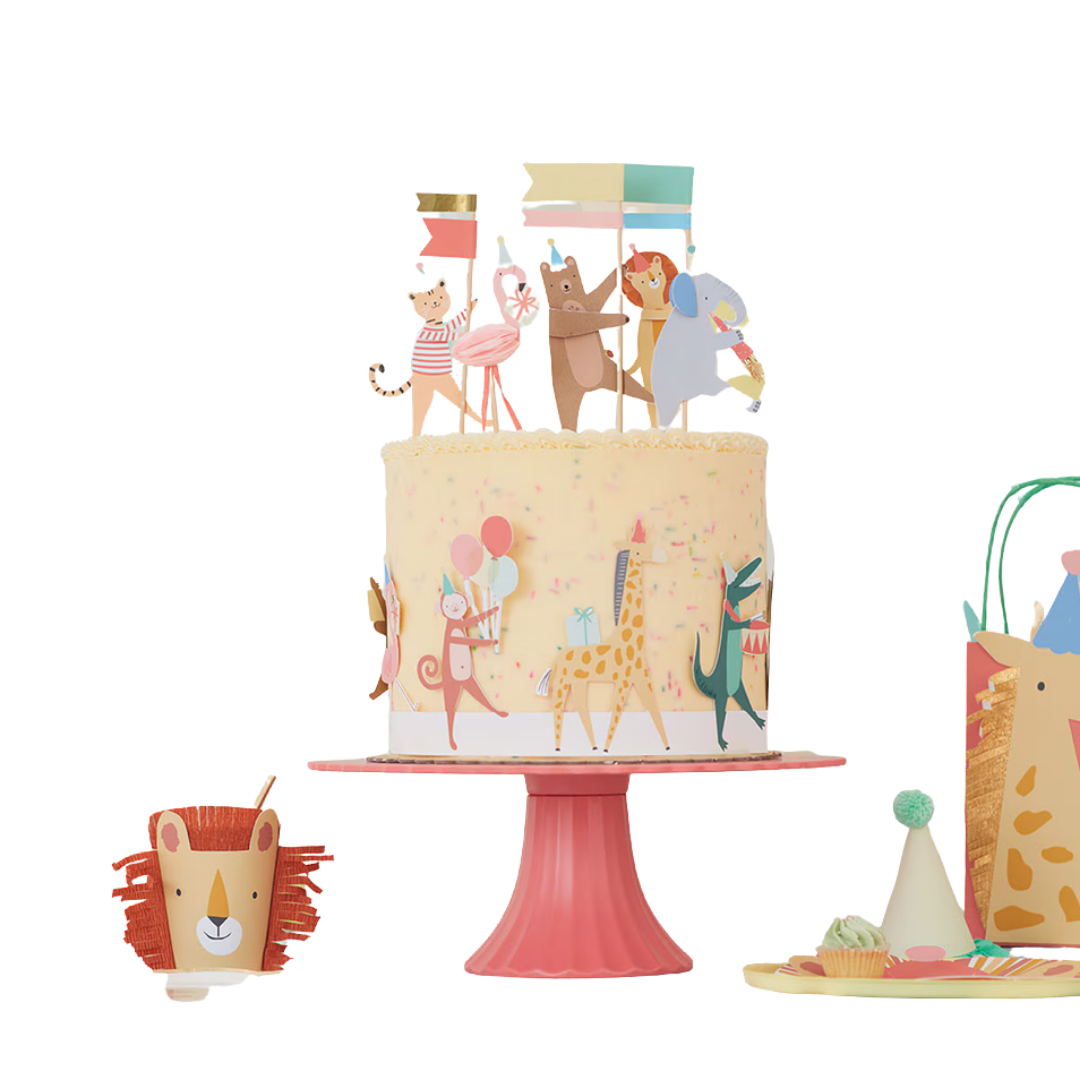 Animal Parade Cake Toppers