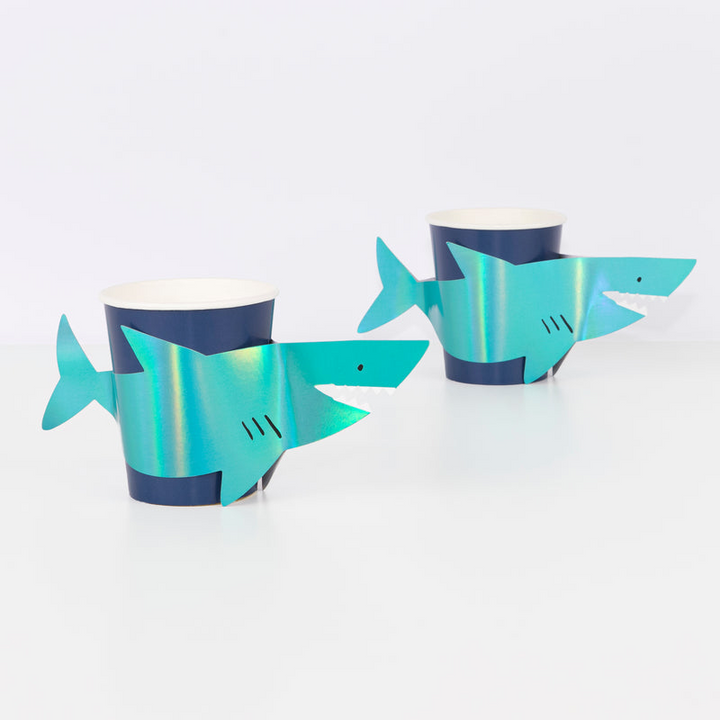 Blue Shark Cups