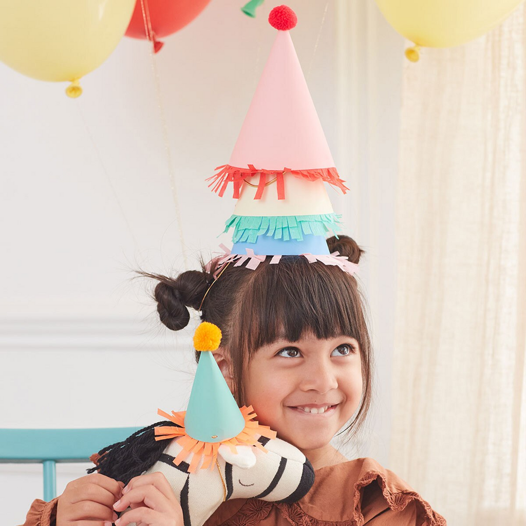 Assorted Colors Mini Party Hats