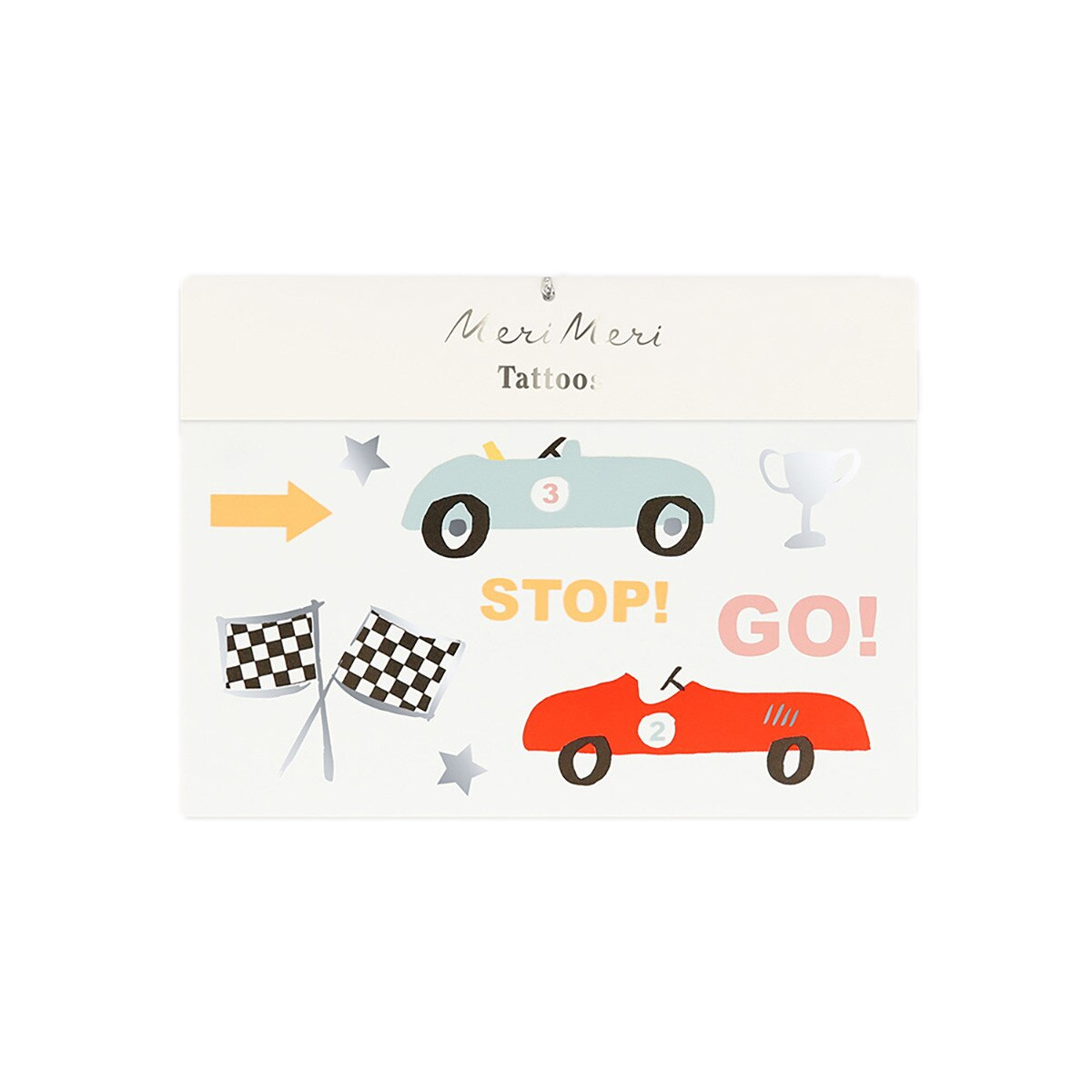 Race Car Temporary Tattoos