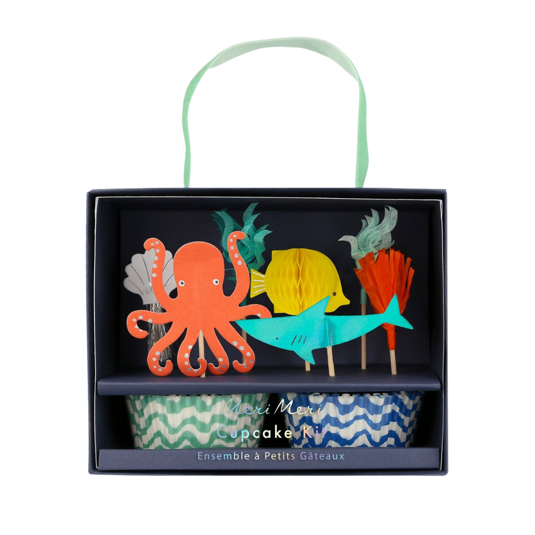 Octupus & Shark Cupcake Kits