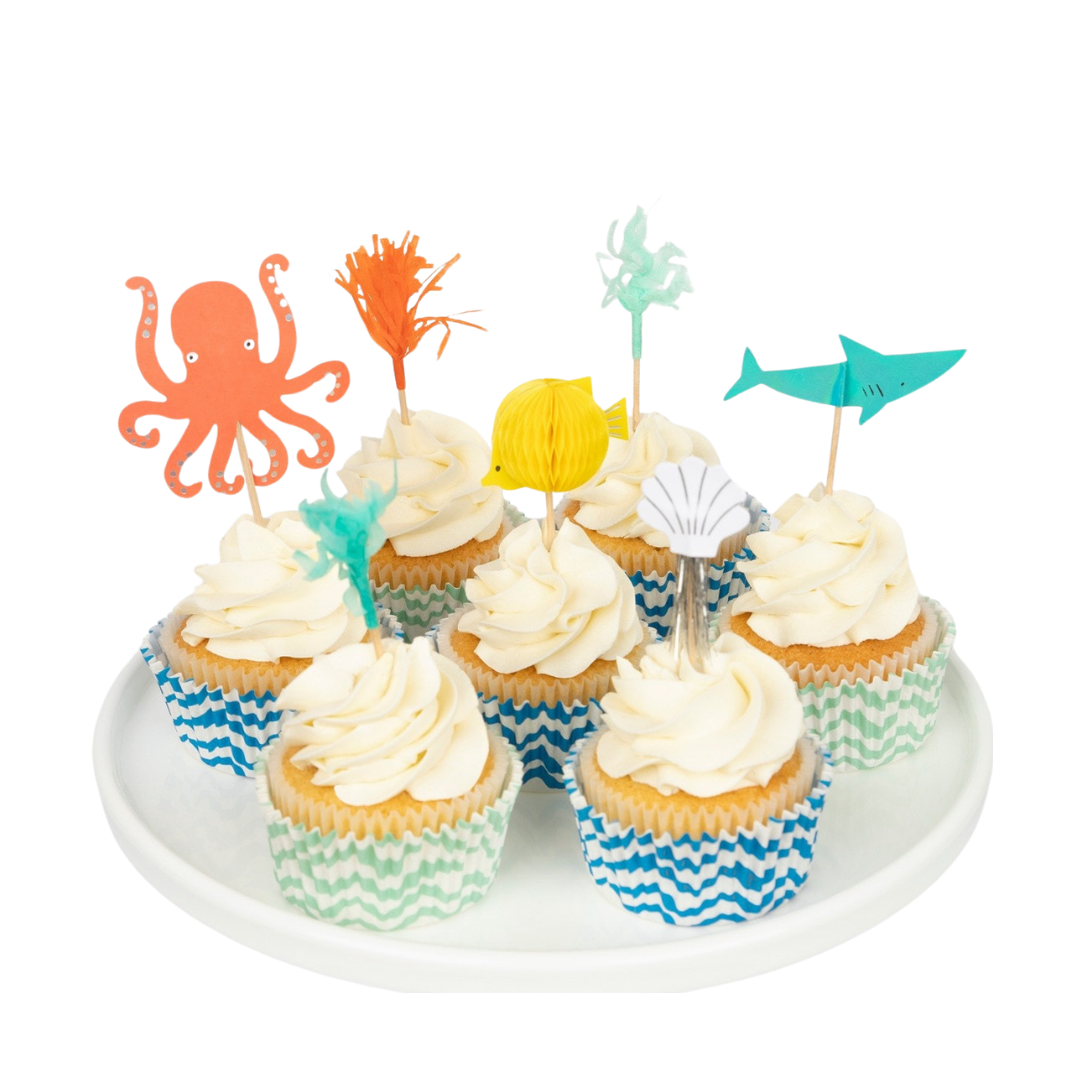 Octupus & Shark Cupcake Kits