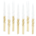 Gold Dipped Twisted Candles