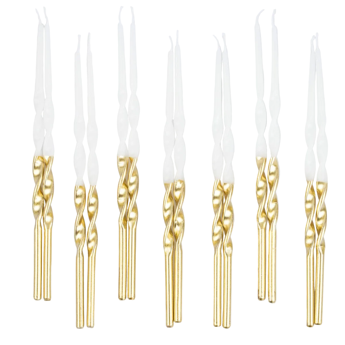 Gold Dipped Twisted Candles