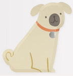 Brown Pug Puppy Dog Dinner Plates