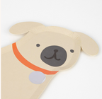 Brown Pug Puppy Dog Dinner Plates