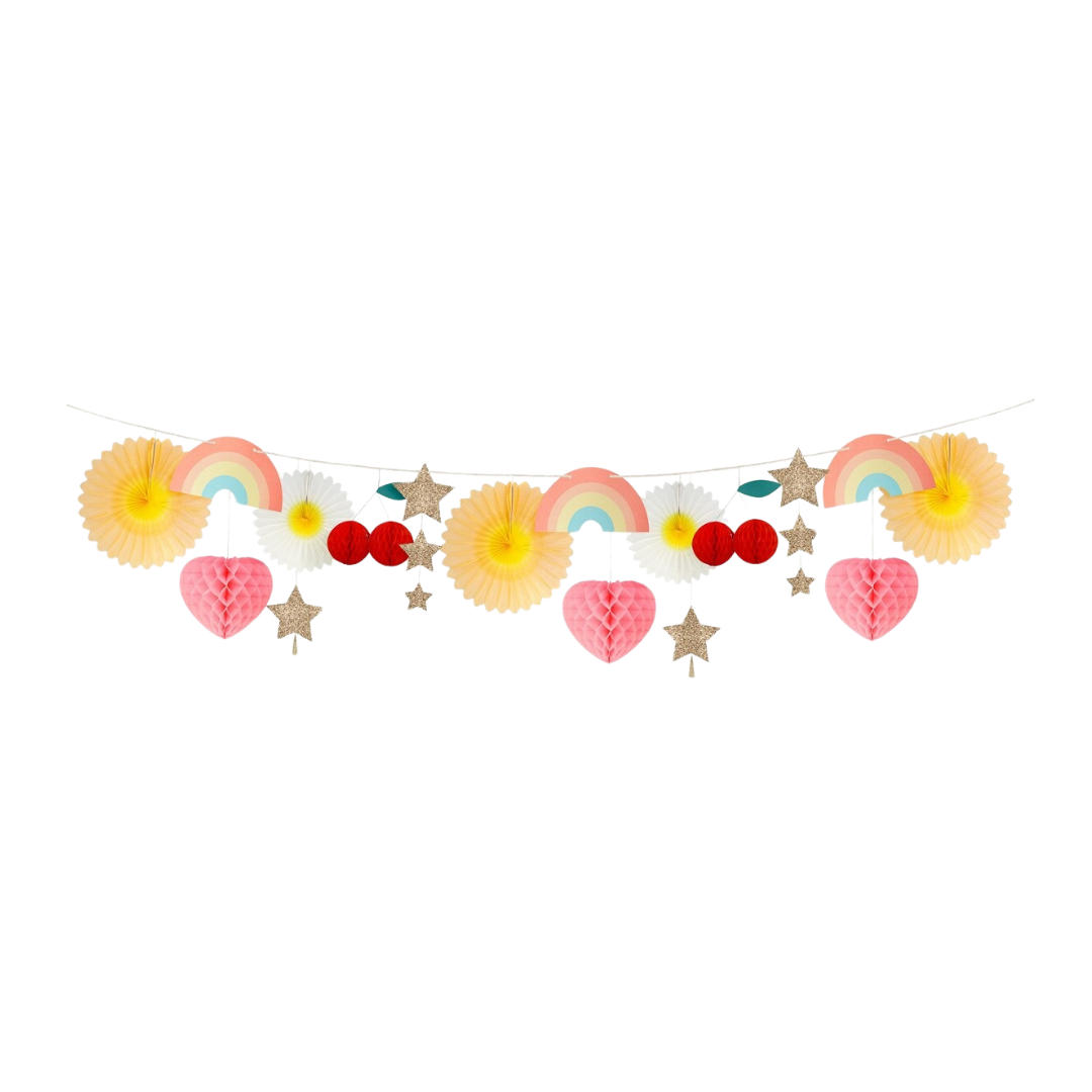 Fun Icon Honeycomb Garland