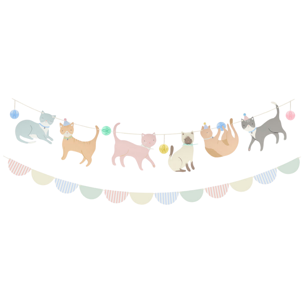 Multicolor Pastel Kitten Garland