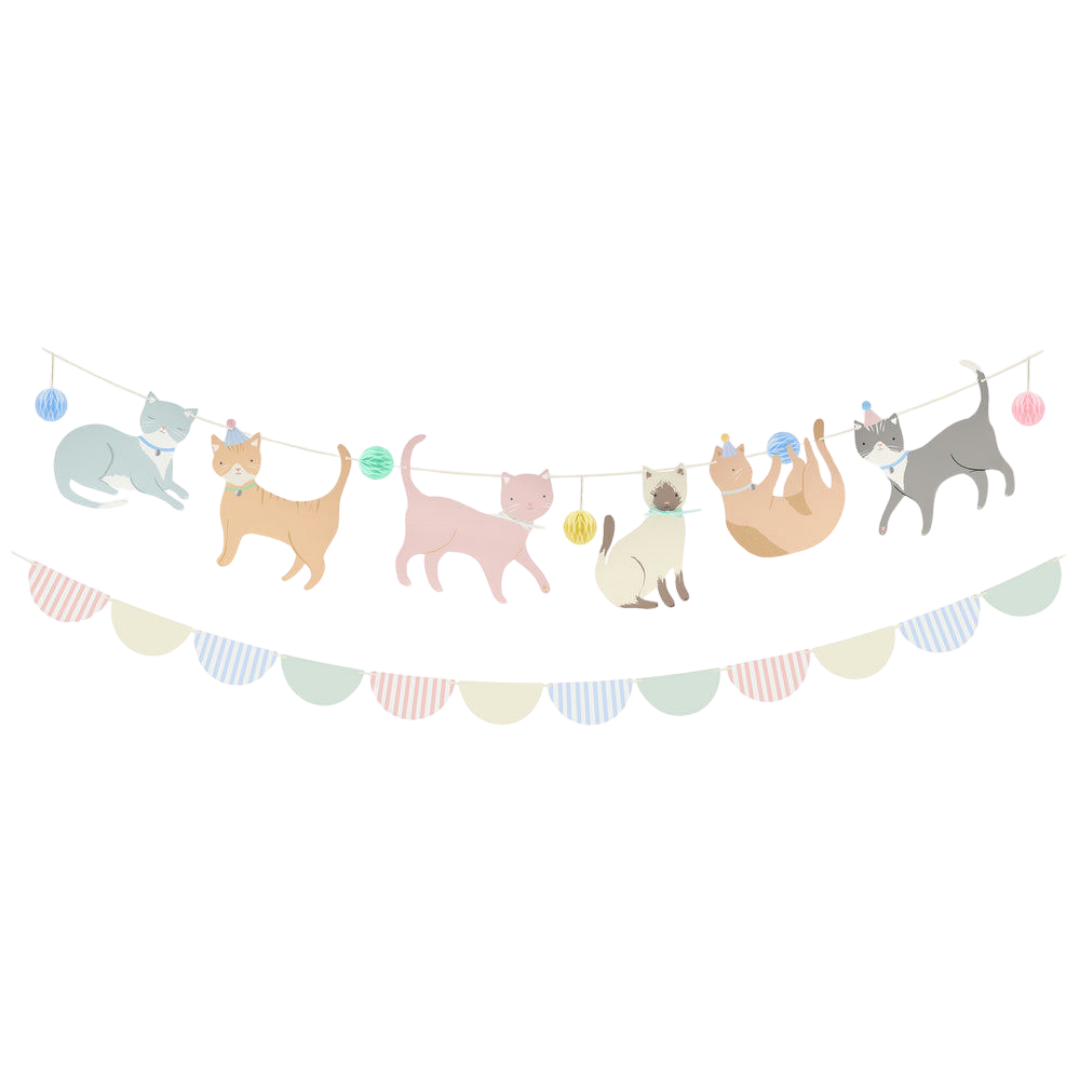 Multicolor Pastel Kitten Garland