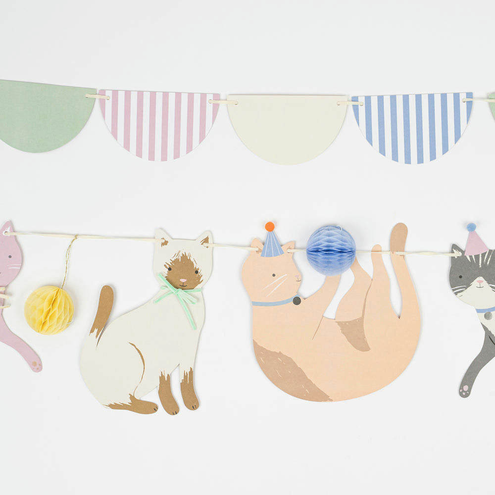 Multicolor Pastel Kitten Garland