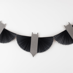 Black bat garland Halloween paper banner decor from Parte Haus party supply store in Bethesda, MD