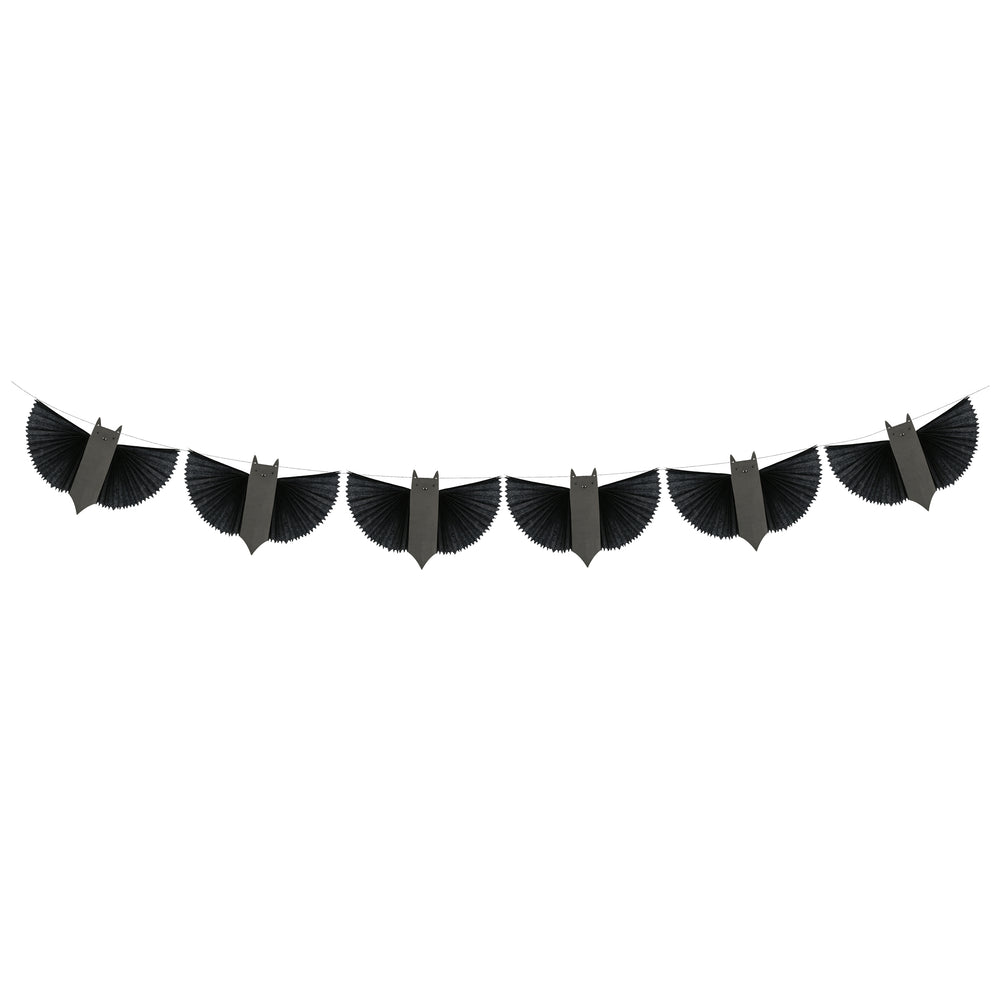 Black Halloween Bat Garland