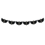 Black bat paper garland banner Halloween decoration from Parte Haus party supply store in Bethesda MD