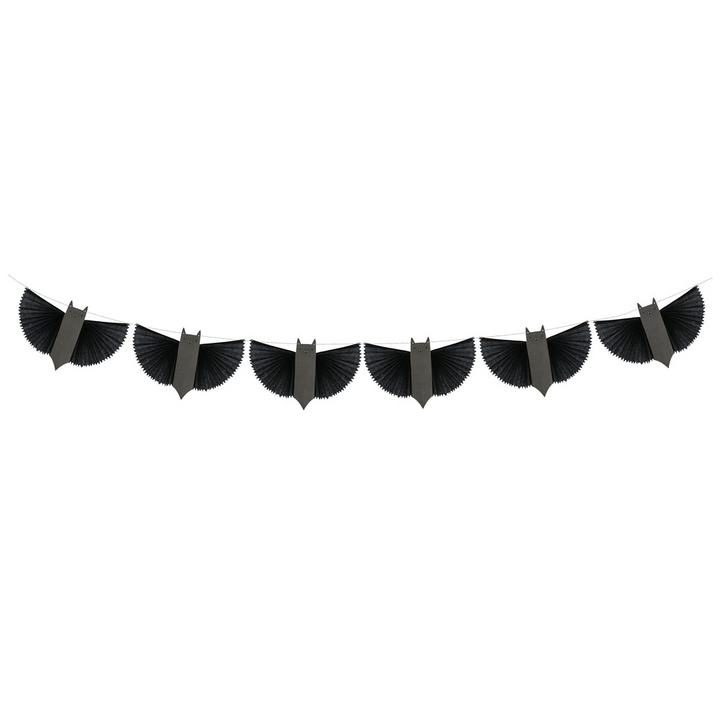 Black Halloween Bat Garland