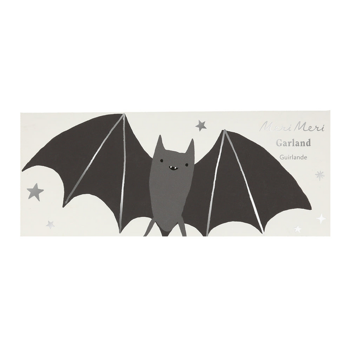Black Halloween Bat Garland