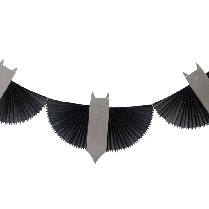 Black Halloween Bat Garland